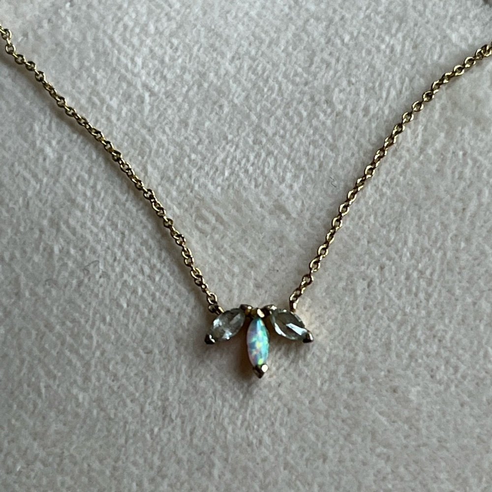 Gorjana Tiny Gold Gemstone Necklace